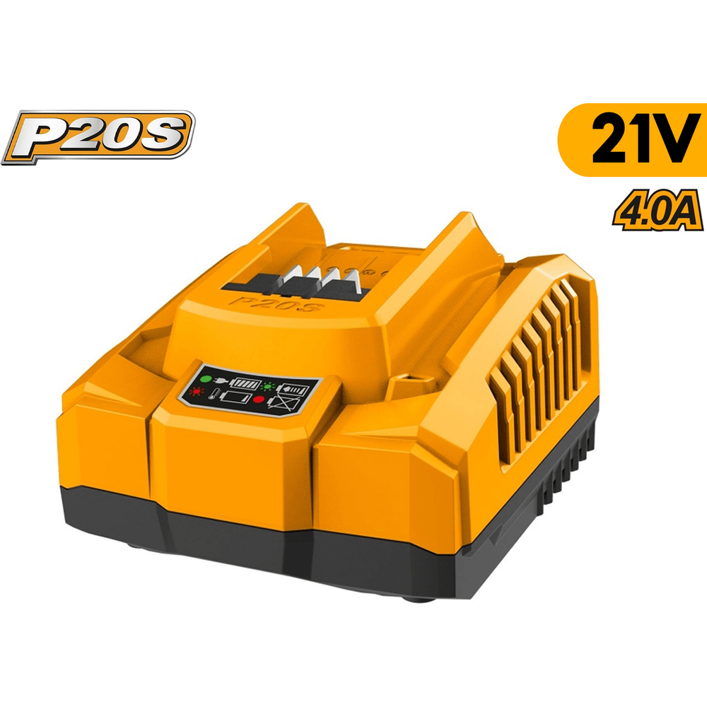 Ingco FCLI20411 20V / 21V Battery Charger 4A (P20S) - KHM Megatools Corp. Ingco FCLI20411 20V / 21V Battery Charger 4A (P20S) - KHM Megatools Corp.